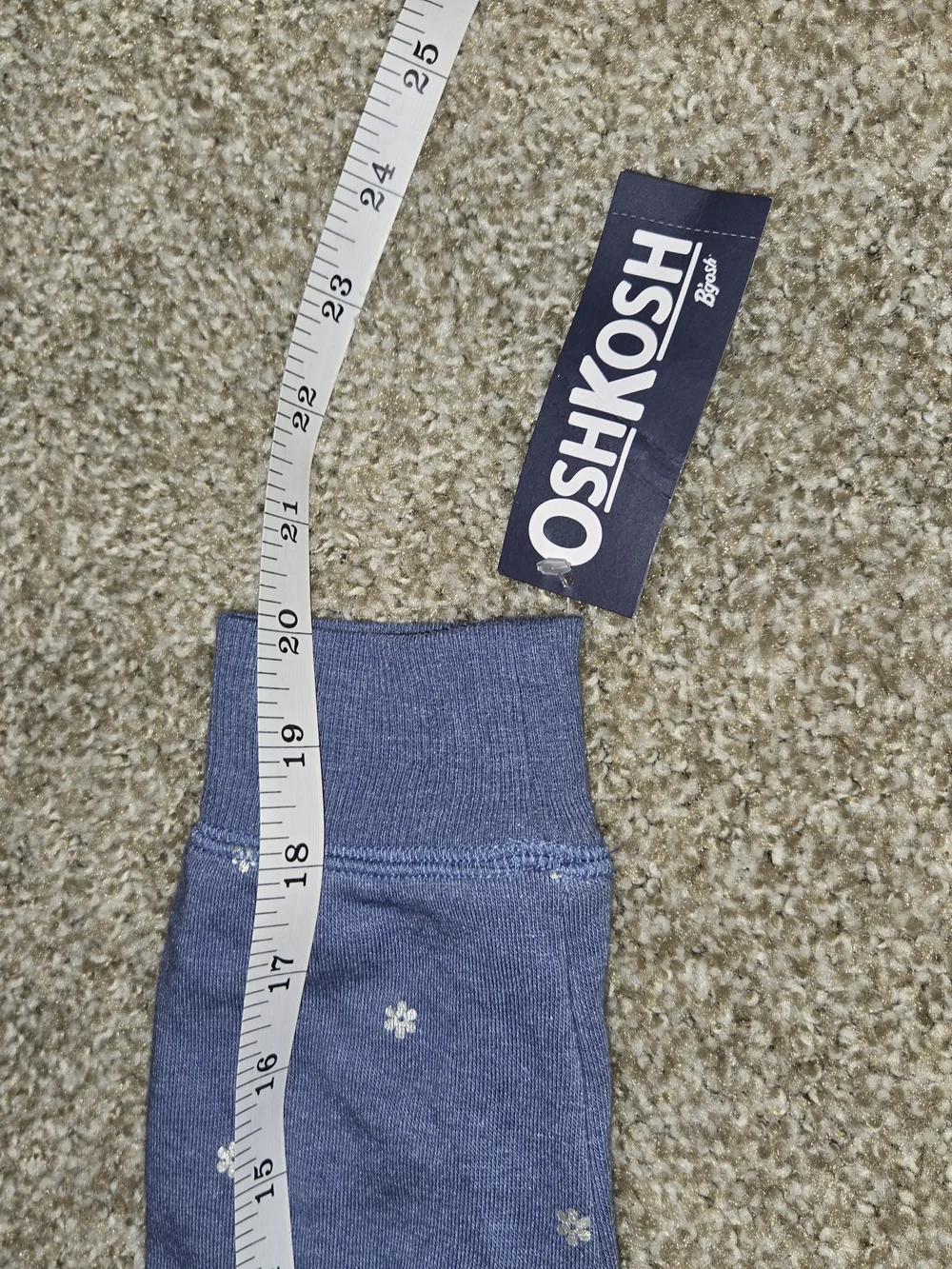 OshKosh B'gosh Heathered Blue Girls' Zip Hoodie with Floral Accent